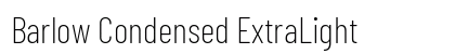 Barlow Condensed ExtraLight Preview