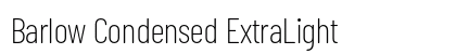 Barlow Condensed ExtraLight Preview