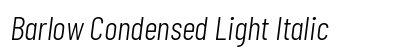 Barlow Condensed Light Italic preview