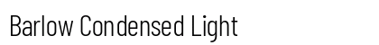 Barlow Condensed Light Preview