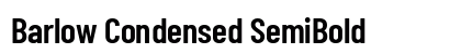 Barlow Condensed SemiBold Preview