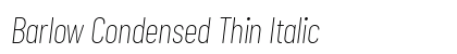 Barlow Condensed Thin Italic Preview