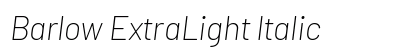 Barlow ExtraLight Italic Preview