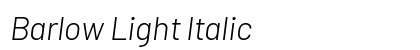 Barlow Light Italic preview