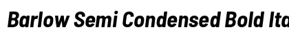 Barlow Semi Condensed Bold Italic Preview