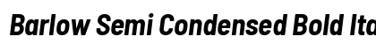 Barlow Semi Condensed Bold Italic Preview