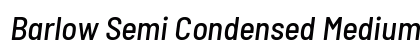 Barlow Semi Condensed Medium Italic Preview