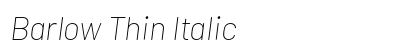 Barlow Thin Italic Preview