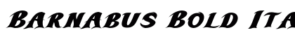 Barnabus Bold Italic Preview