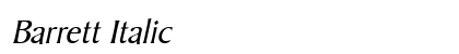 Barrett Italic preview