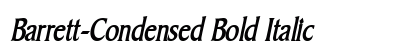 Barrett-Condensed Bold Italic Preview