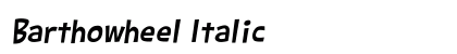 Barthowheel Italic preview