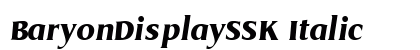 BaryonDisplaySSK Italic preview