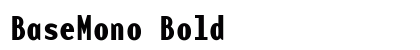 BaseMono Bold preview