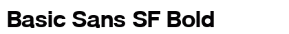 Basic Sans SF Bold preview