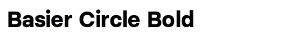 Basier Circle Bold preview
