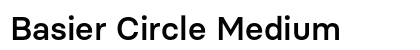 Basier Circle Medium Preview