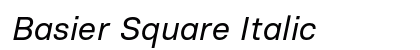 Basier Square Italic preview