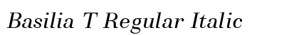 Basilia T Regular Italic Preview