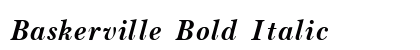 Baskerville Bold Italic Preview