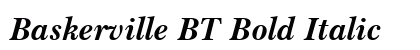 Baskerville BT Bold Italic Preview