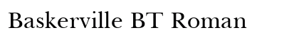 Baskerville BT Roman Preview