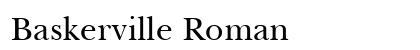 Baskerville Roman Preview