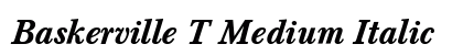 Baskerville T Medium Italic Preview
