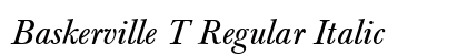 Baskerville T Regular Italic Preview
