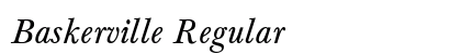 Baskerville Regular Preview