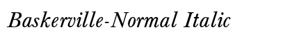 Baskerville-Normal Italic Preview