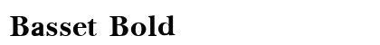 Basset Bold Preview