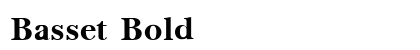 Basset Bold Preview