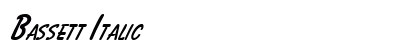Bassett Italic preview