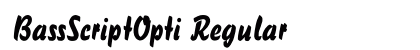 BassScriptOpti Regular preview