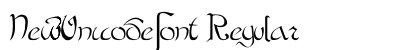NewUnicodeFont Regular preview