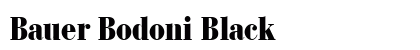 Bauer Bodoni Black Preview