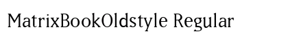 MatrixBookOldstyle Regular