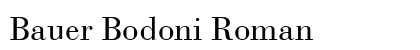 Bauer Bodoni Roman Preview