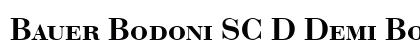 Bauer Bodoni SC D Demi Bold Preview