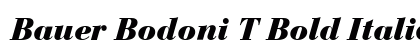 Bauer Bodoni T Bold Italic Preview