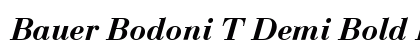 Bauer Bodoni T Demi Bold Italic Preview