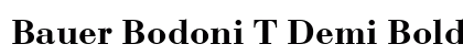 Bauer Bodoni T Demi Bold Preview