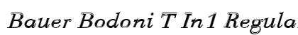 Bauer Bodoni T In1 Regular Italic Preview