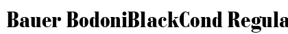 Bauer BodoniBlackCond Regular preview