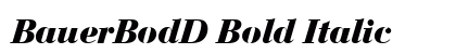 BauerBodD Bold Italic Preview