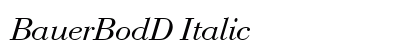 BauerBodD Italic preview