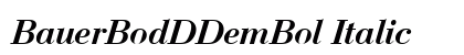 BauerBodDDemBol Italic preview