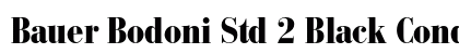 Bauer Bodoni Std 2 Black Condensed preview