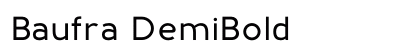 Baufra DemiBold preview